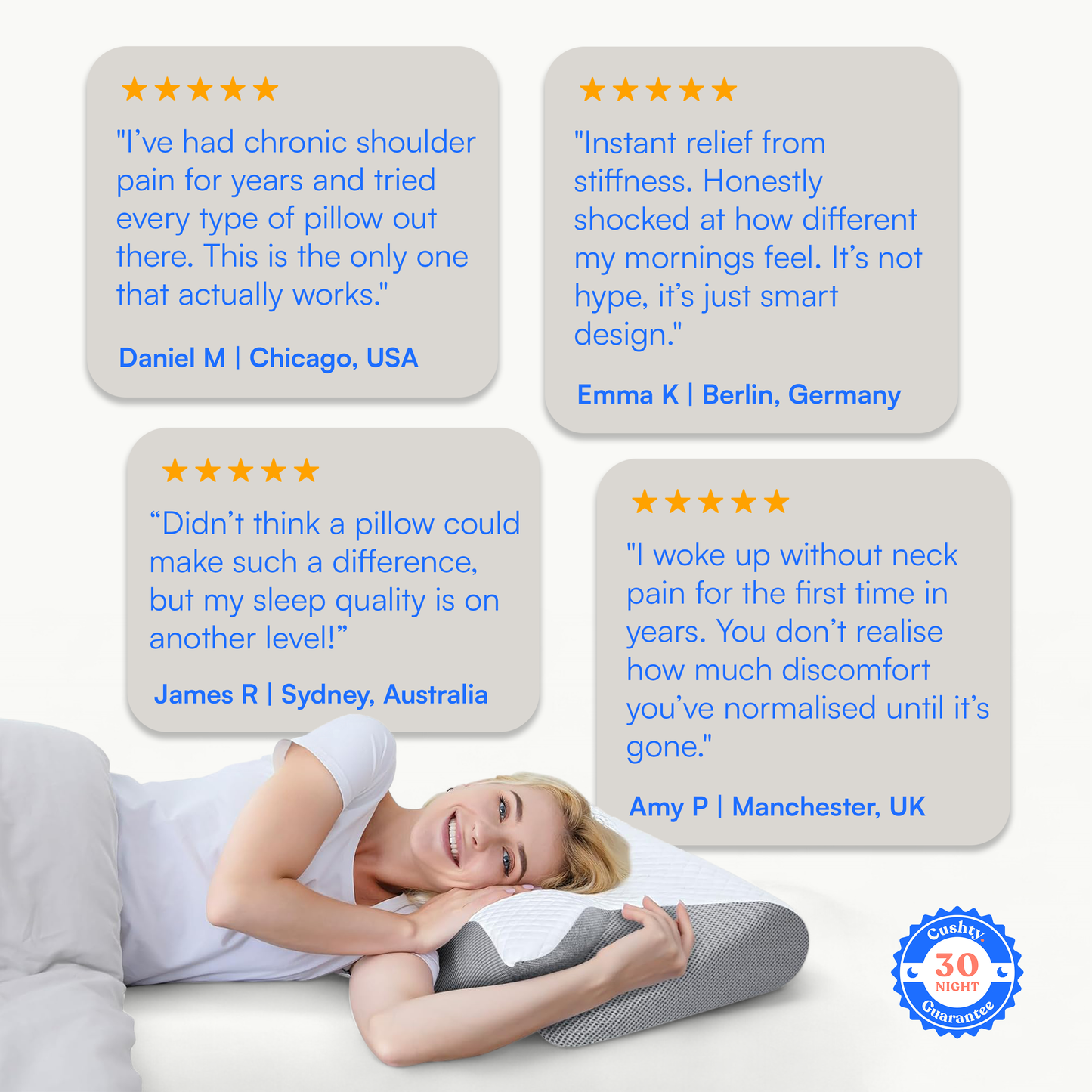 Cushty Contour Sleep Pillow